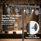 Heavy Duty DJ Lighting T-Bar 5 Lights Portable Extension Cross Bar Mount for 35mm Tripod Pole Stand - Portable, alternate