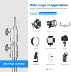 Heavy Duty Extension Boom Arm Bar for Photography C Stand and Light Stand, Adjustable 3.6-8.2ft Crossbar Holding, alternate