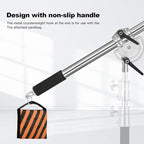 Heavy Duty Extension Boom Arm Bar for Photography C Stand and Light Stand, Adjustable 3.6-8.2ft Crossbar Holding, alternate