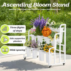Heavy Duty Flower Bar with Buckets, 3-Tier Bouquet Bar Stand, alternate view 4