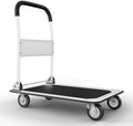 Heavy Duty Foldable Push Cart Dolly | 330 lbs. Capacity | Upgraded Collapsible Hand Truck Folding Platform with