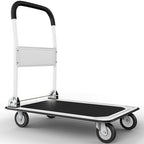 Heavy Duty Foldable Push Cart Dolly | 660 lbs. Capacity | Upgraded Collapsible Hand Truck Folding Platform with
