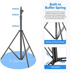 Heavy Duty Light Stand 10ft/3m Adjustable Spring Cushioned Tripod, alternate view 4