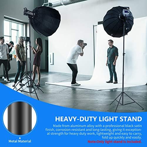 Heavy Duty Light Stand 10ft/3m Adjustable Spring Cushioned Tripod, alternate view 6