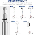 Heavy Duty Light Stand C Stand with Casters, Adjustable Tripod Stand with 100% Stainless Steel, Photography, alternate view 6