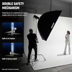 Heavy Duty Light Stand, Metal 11.15ft/3.4m Adjustable Photography C Stand Tripod with Boom Arm Built in Spring, alternate
