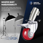 Heavy Duty Light Stand, Metal 11.15ft/3.4m Adjustable Photography C Stand Tripod with Boom Arm Built in Spring, alternate