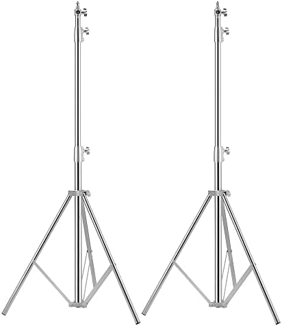 Heavy Duty Light Stand Tripod Stand for Photography, 9.19 Feet/2.8m Stainless Steel Light Tripods for Softbox