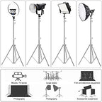 Heavy Duty Light Stand Tripod Stand for Photography, 9.19 Feet/2.8m Stainless Steel Light Tripods for Softbox, alternate view