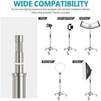 Heavy Duty Light Stand with Casters, 100% Stainless Steel Tripod, alternate view 6