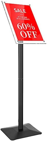 Heavy Duty Pedestal Sign holder floor Stand, sign stand poster stand, Acrylic Frame Standing Floor for 11 x 17