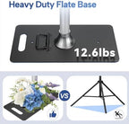 Heavy Duty Pipe and Drape Backdrop Stand 9.2x9.2ft, Silver in 9.2x9.2ft in Silver, alternate view 3