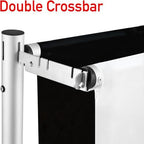 Hecis Heavy Duty Backdrop Stand, 10x20Ft Double Crossbar Pipe and Drape Stand Kit, Adjustable Banner Stand, Back, alternate