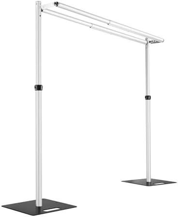 Hecis Heavy Duty Backdrop Stand,12x12ft Double Crossbar Pipe and Drape Stand, arch backdrop stand, Back Drop