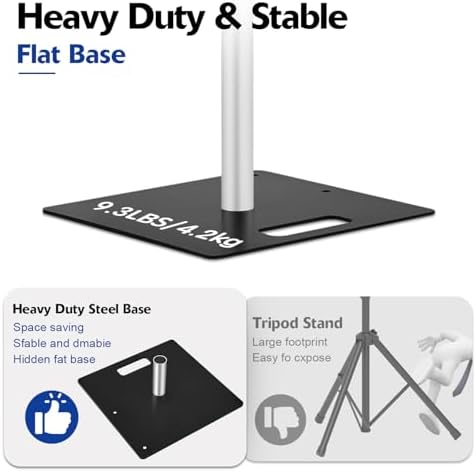 Hecis Pipe and Drape Backdrop Stand,8ft x 10ft Backdrop Stand, Adjustable Metal Heavy Duty Wedding Background, alternate view