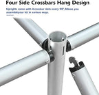 Hecis Pipe and Drape Backdrop Stand,8ft x 10ft Backdrop Stand, Adjustable Metal Heavy Duty Wedding Background, alternate view