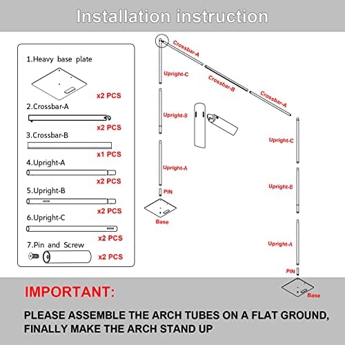 Hecis Pipe and Drape Backdrop Stand,8ft x 10ft Backdrop Stand, Adjustable Metal Heavy Duty Wedding Background, alternate view
