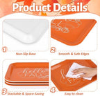 Hello Fall Serving Platters Set, Serving Trays, 3 Pack, 13x10 Inch in Large in 3Pcs Hello Fall, alternate view 4