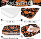 Hello Fall Serving Trays, Serving Platters, 4Pack, 13x10 Inch in Large in 4Pcs Hello Fall Pumpkin, alternate view 4