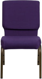 Hercules 18.5 in Wide Fabric Church Chair, Gold, 4-Pack in Gold, alternate view 6