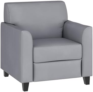 HERCULES Diplomat Series Gray LeatherSoft Chair
