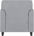 HERCULES Diplomat Series Gray LeatherSoft Chair, alternate view 5