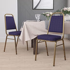 Hercules Fabric Banquet Chair, Gold, 4-Pack in Gold, alternate view 2