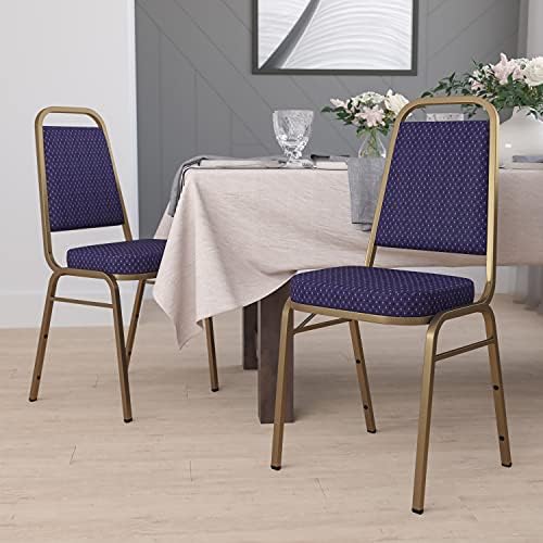 Hercules Fabric Banquet Chair, Gold, 4-Pack in Gold, alternate view 2