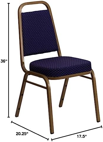 Hercules Fabric Banquet Chair, Gold, 4-Pack in Gold, alternate view 3