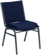 Hercules Fabric Stack Chair, Navy Blue, 4-Pack in Navy Blue, alternate view 2