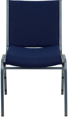 Hercules Fabric Stack Chair, Navy Blue, 4-Pack in Navy Blue, alternate view 5