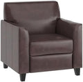 Hercules LeatherSoft Chair, Brown in 29"D x 30.5"W x 32.5"H in Brown