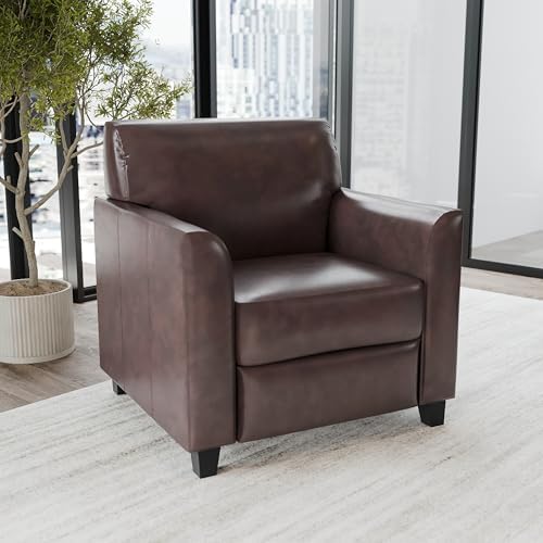 Hercules LeatherSoft Chair, Brown in 29"D x 30.5"W x 32.5"H in Brown, alternate view 2