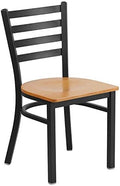 Hercules Metal Ladder Back Restaurant Chair, Natural