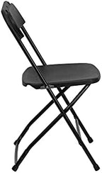 Hercules Plastic Folding Chair, Black in Black, alternate view 4