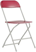 Hercules Plastic Folding Chair, Red in Red
