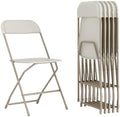 Hercules Plastic Folding Event Chair, Beige, 6-Pack in Beige