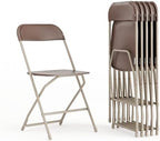 Hercules Plastic Folding Event Chair, Brown, 6-Pack in Brown