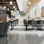 Hercules Plastic Stack Chair, Gray in Gray, alternate view 6