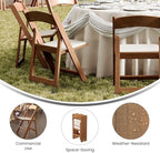 Hercules Resin Indoor/Outdoor Event Chair, Chestnut, 2-Pack, alternate view 5