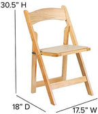 Hercules Series Beechwood Folding Event Chairs with Padded Seats, Modern Wooden Folding Banquet Chairs, Set of, alternate