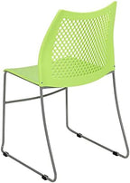 Hercules Series Contoured Lobby Chairs with Air-Vent Honeycomb Backs, Ergonomic Stacking Chairs for Offices, Set, alternate