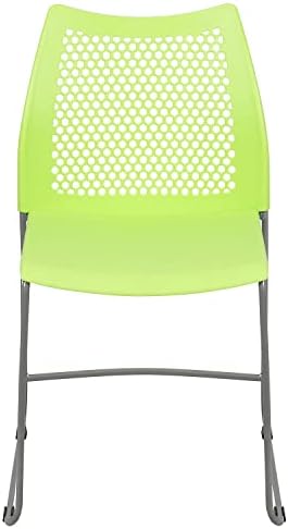 Hercules Series Contoured Lobby Chairs with Air-Vent Honeycomb Backs, Ergonomic Stacking Chairs for Offices, Set, alternate