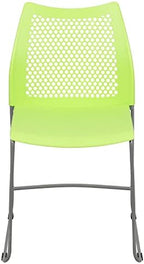 Hercules Series Contoured Lobby Chairs with Air-Vent Honeycomb Backs, Ergonomic Stacking Chairs for Offices, Set, alternate