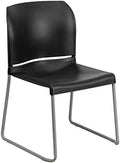 Hercules Series Contoured Stacking Chairs for Waiting Rooms and Offices, Ergonomic Lobby Chairs with Curved