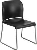 Hercules Series Contoured Stacking Chairs for Waiting Rooms and Offices, Ergonomic Lobby Chairs with Curved