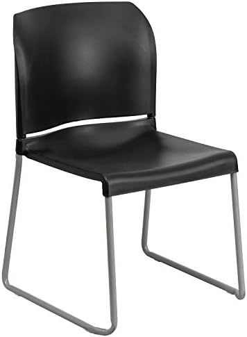 Hercules Series Contoured Stacking Chairs for Waiting Rooms and Offices, Ergonomic Lobby Chairs with Curved