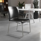 Hercules Series Contoured Stacking Chairs for Waiting Rooms and Offices, Ergonomic Lobby Chairs with Curved, alternate view 2