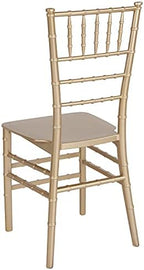 HERCULES Series Gold Resin Stacking Chiavari Chair, alternate view 5