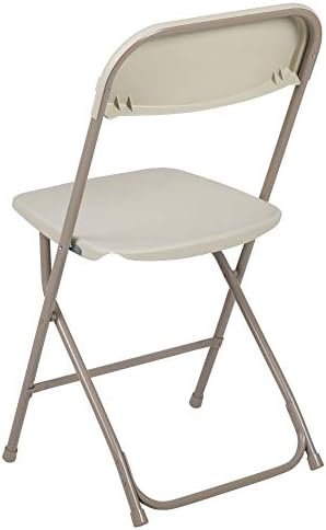 Hercules Series Plastic Folding Chair - Beige - 2 Pack 650LB Weight Capacity Comfortable Event Chair-Lightweight, alternate